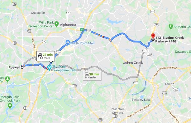 Roswell driving directions to Luna Plastic Surgery Roswell driving directions to Luna Plastic Surgery