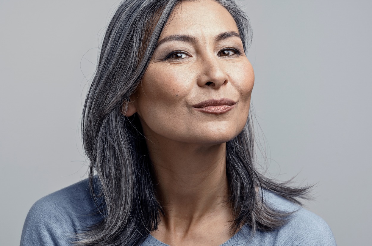 Asian Mature Female Studio Portrait