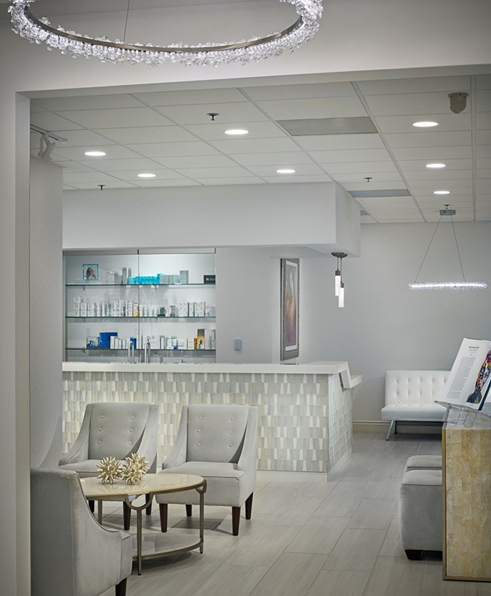 Calm and serene spa waiting area Calm and serene spa waiting area